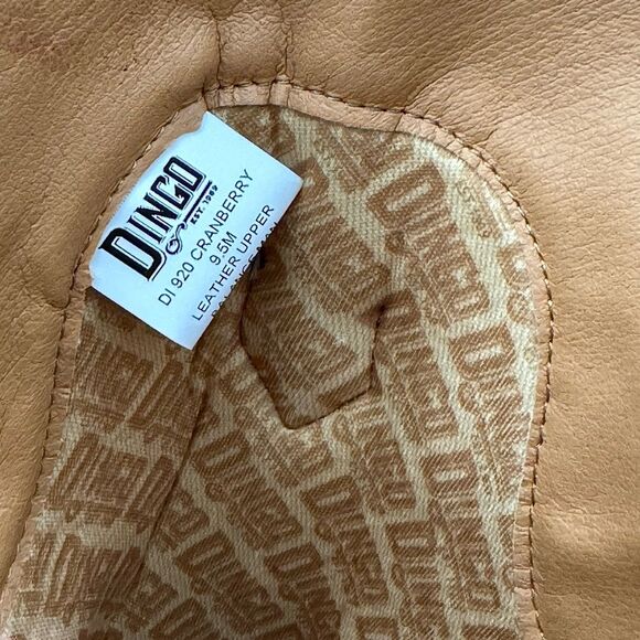 Dingo Ladies Out West Tall Western Boots Cranberry Leather Embroidered 9.5 - Picture 10 of 10